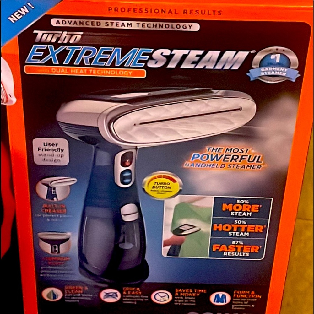 Extreme steam Steamer brand new.  ConAir - dual heat technology - 8functions